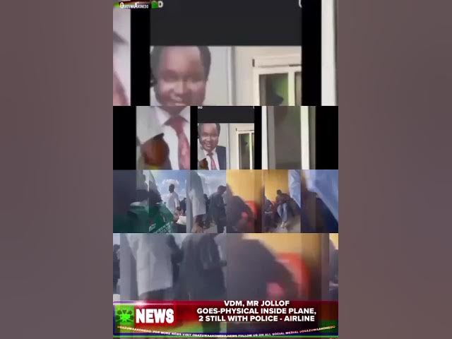 Video thumbnail for VDM, Mr Jollof Goes-Physical Inside Plane, 2 Still With Police - Airline