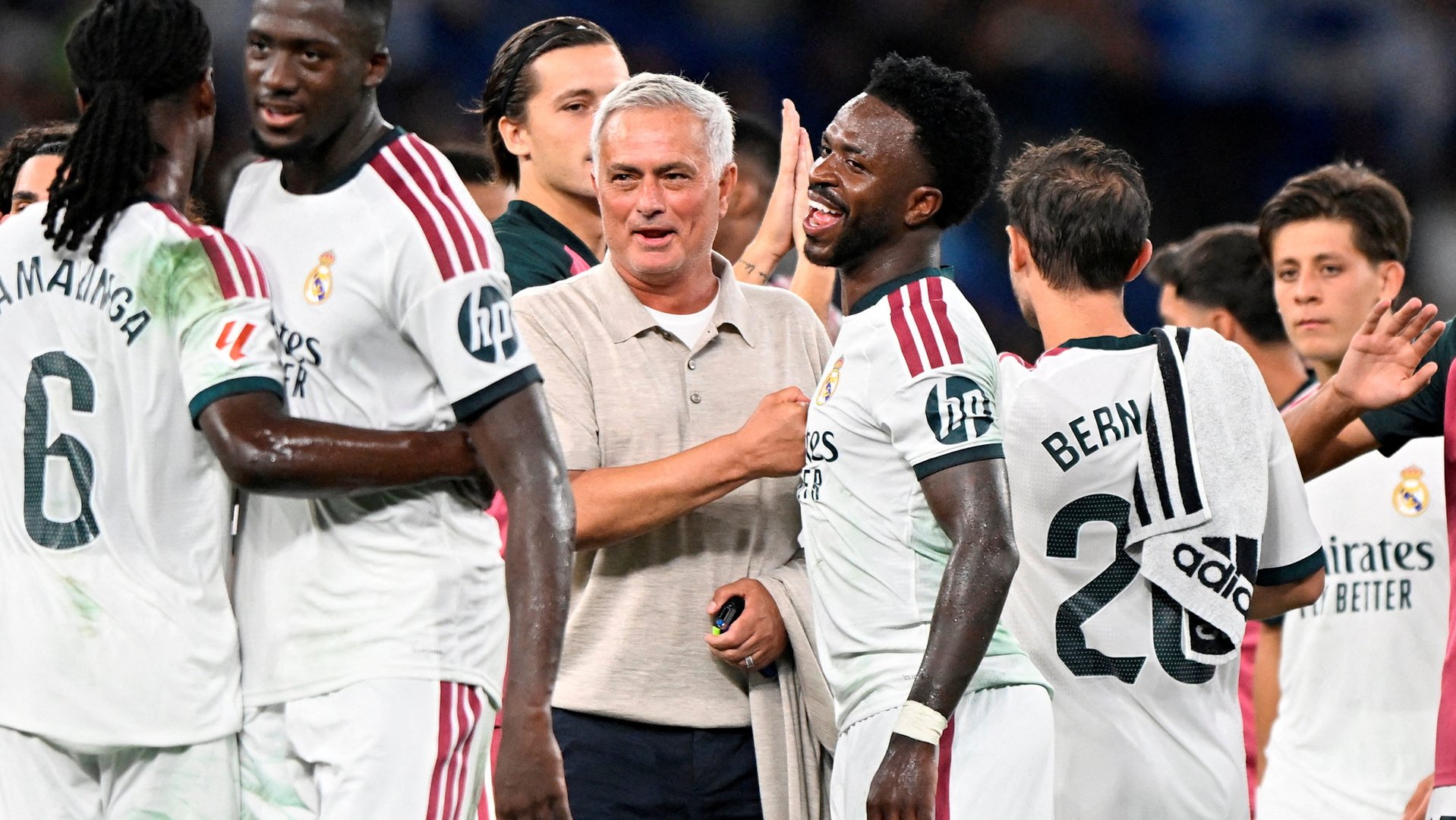 Video thumbnail for Real Madrid’s Mourinho condemns bullying of Vinicius after La Liga win