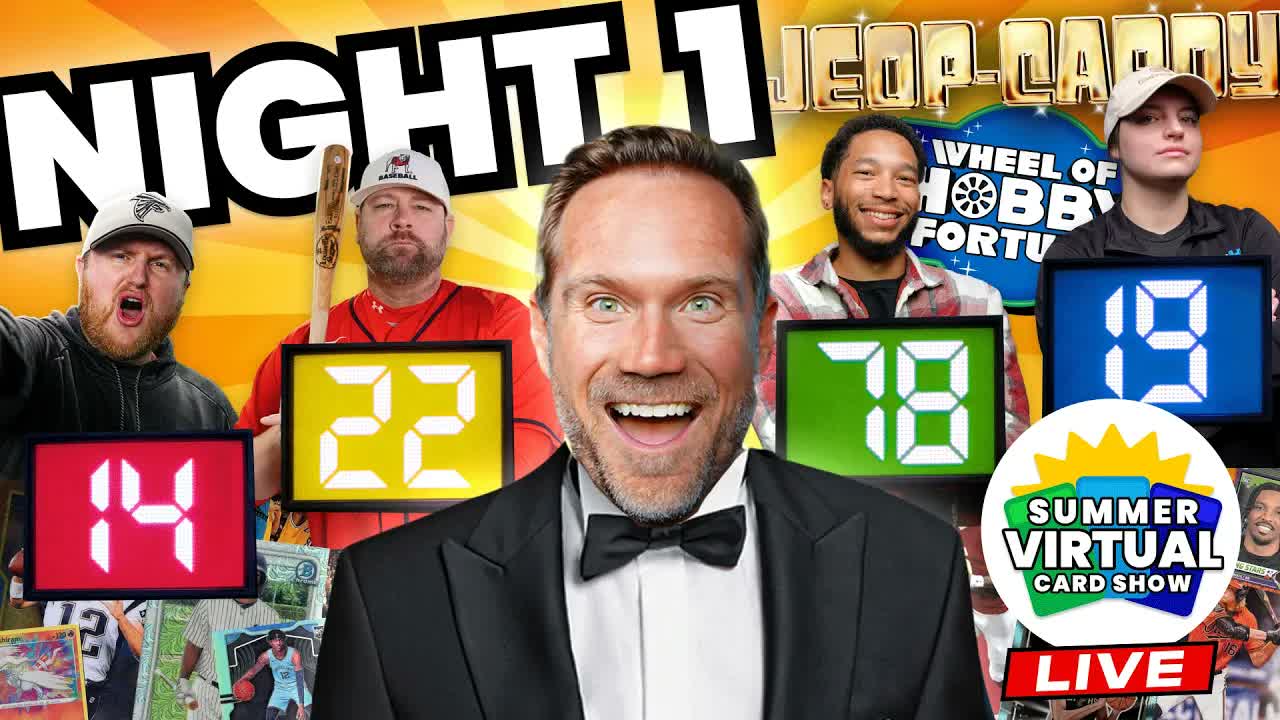 Video thumbnail for Sports Card Investor: Giving Away $10,000+ in Sports Cards LIVE! | Summer Virtual 2026 Night 1