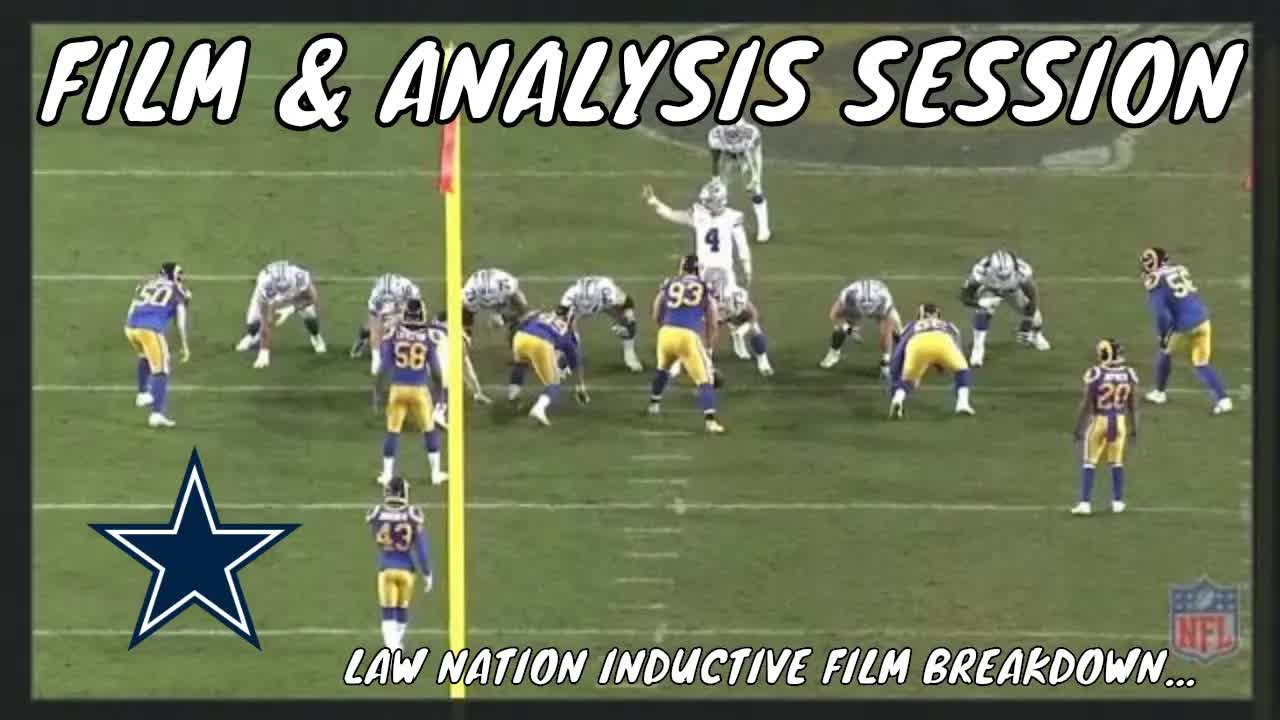 Video thumbnail for law nation sports: dallas cowboys 4th & 1 play analysis: offensive & defensive line strategy