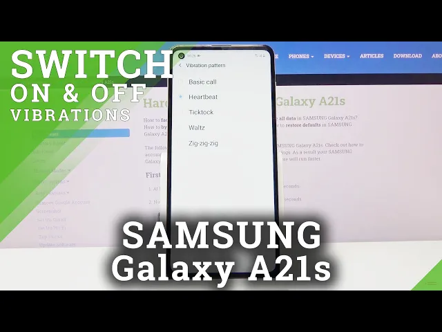 Video thumbnail for How to Change Vibration Pattern in SAMSUNG Galaxy A21s – Find Vibration Options
