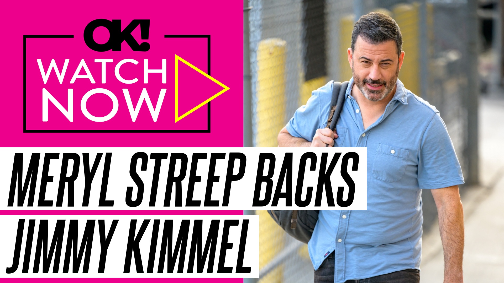 Video thumbnail for Meryl Streep Sides With Jimmy Kimmel Amid Heated Donald Trump Feud