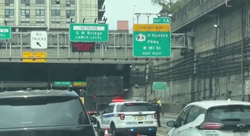 Video thumbnail for George Washington Bridge lower level reopens after debris falls on Cross-Bronx Expressway