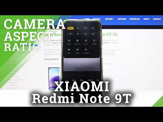 Video thumbnail for How to Pick Aspect Ratio in Xiaomi Redmi Note 9T - Access Camera Settings