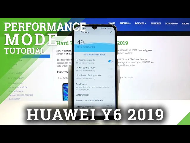 Video thumbnail for How to Activate High Performance Mode in Huawei Y6 2019 – Turn On Performance Mode