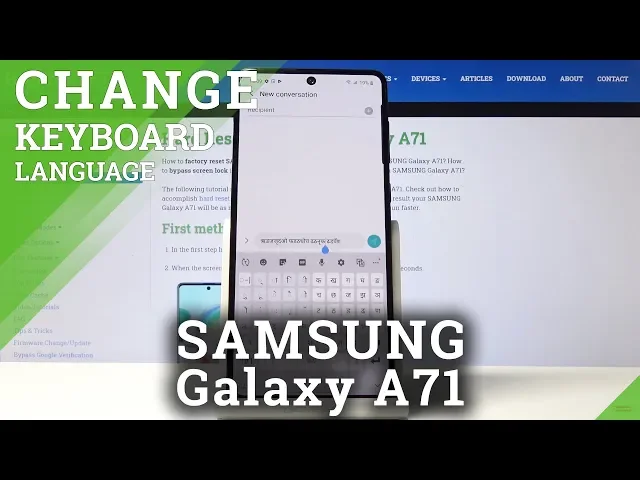 Video thumbnail for How to Change Keyboard Language in SAMSUNG GALAXY A71 – Swap Dictionary Language