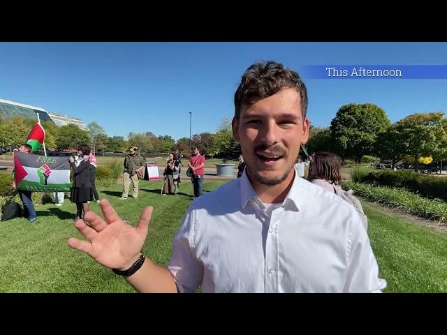 Video thumbnail for The CI: Jackson Franklin on NewsLink Indiana's Questions About Student Media, Not the Protest