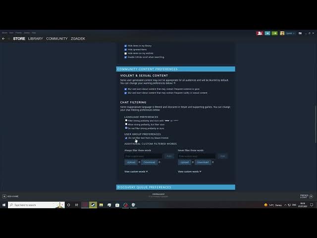 Video thumbnail for Steam 2022 - How To Adjust Store Filters | Change Store Preferences