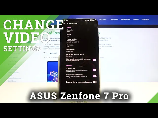 Video thumbnail for How to Change Screen Recorder Video Quality in Asus Zenfone 7 Pro?
