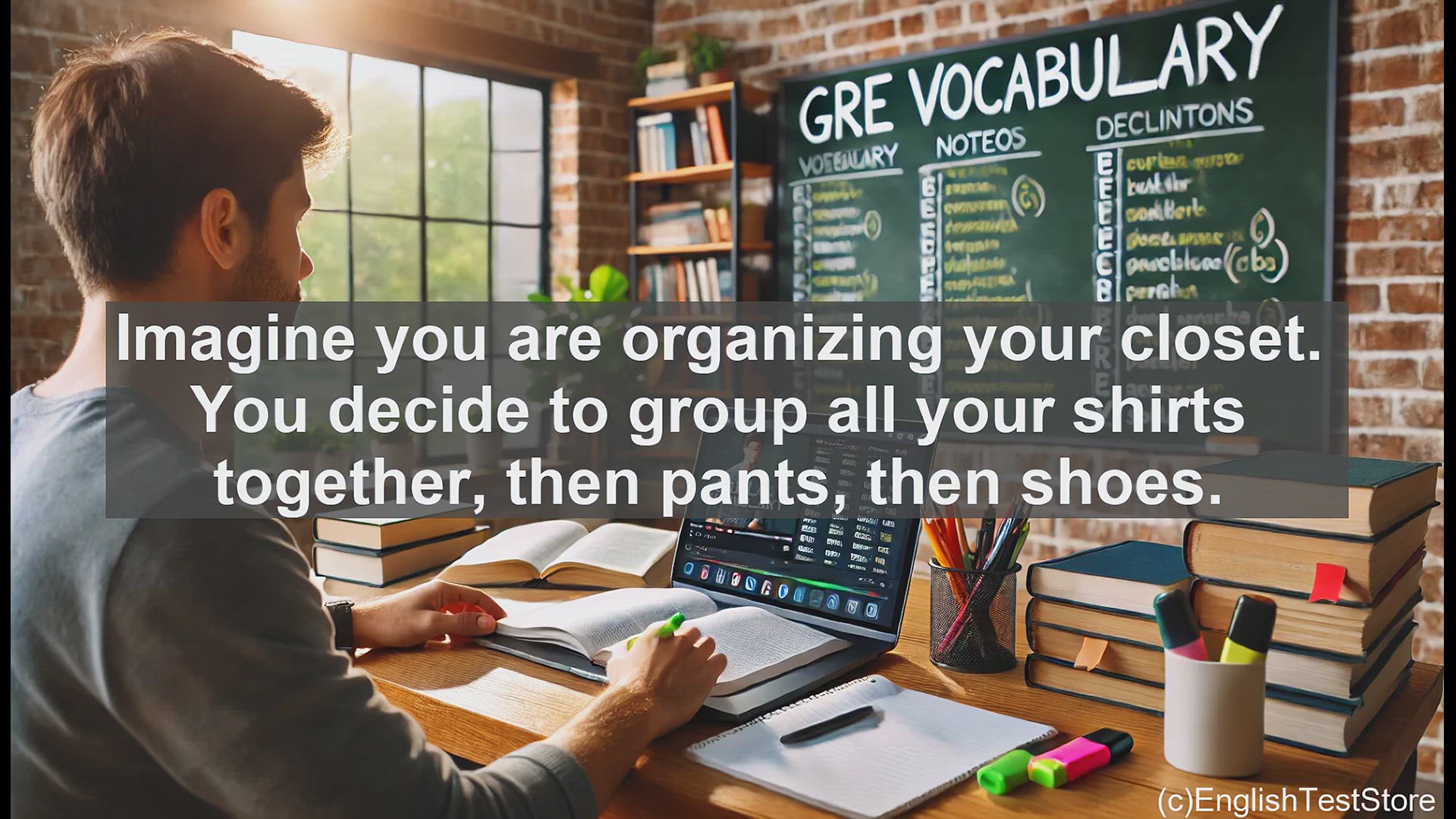 'Video thumbnail for GRE Vocabulary Lesson: Codifying Your Wardrobe - Unlocking the Power of Systematic Organization'