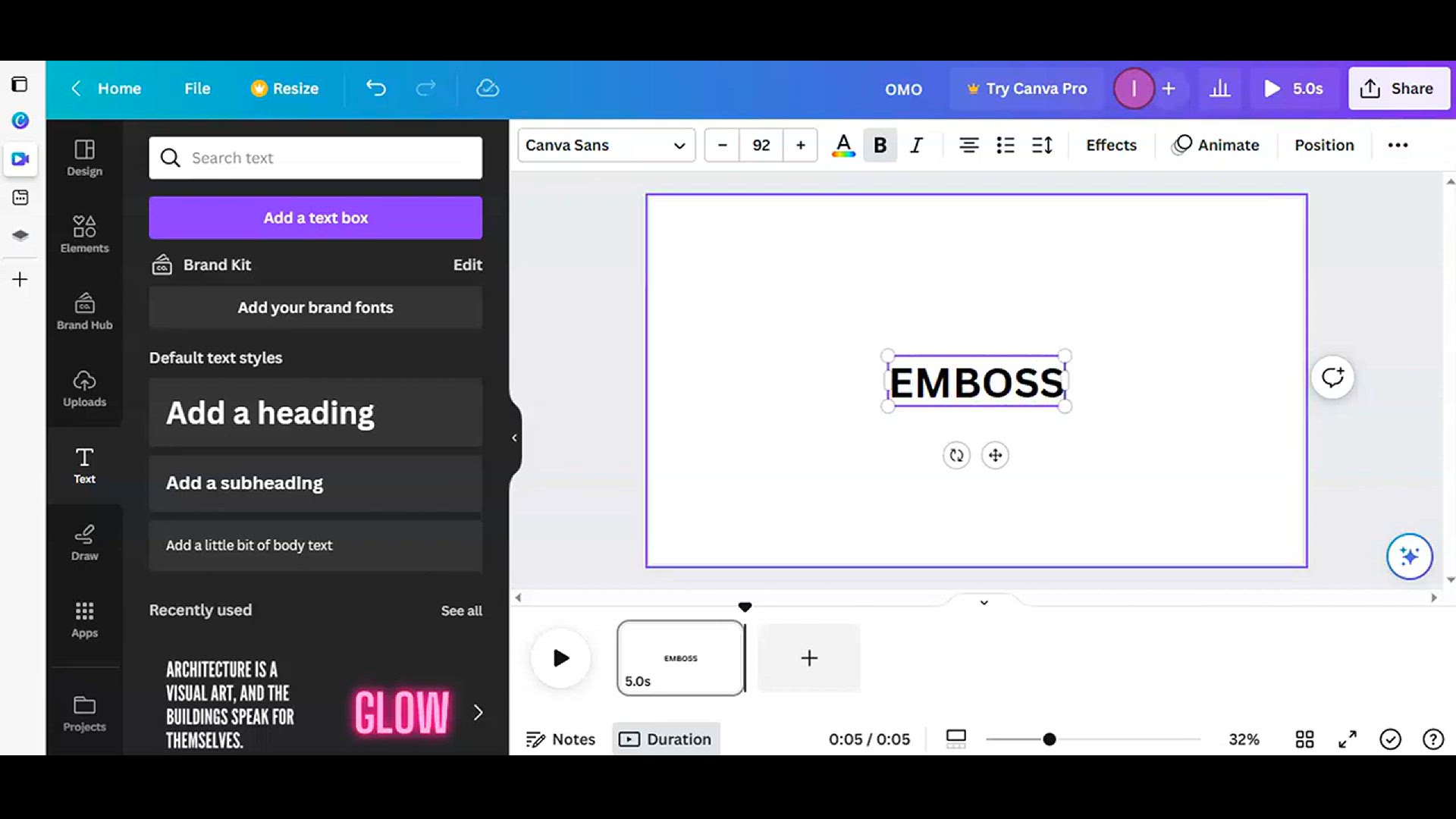 'Video thumbnail for How to create Embossedd effect in Canva#easycanva l canva tutorial'