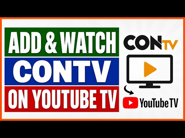 Video thumbnail for How To Add And Watch ConTV On YouTube TV? [in 2026]