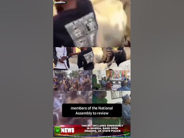 Video thumbnail for Tinubu Declares Emergency In Nigeria, Bans Open Grazing, Ok State Police