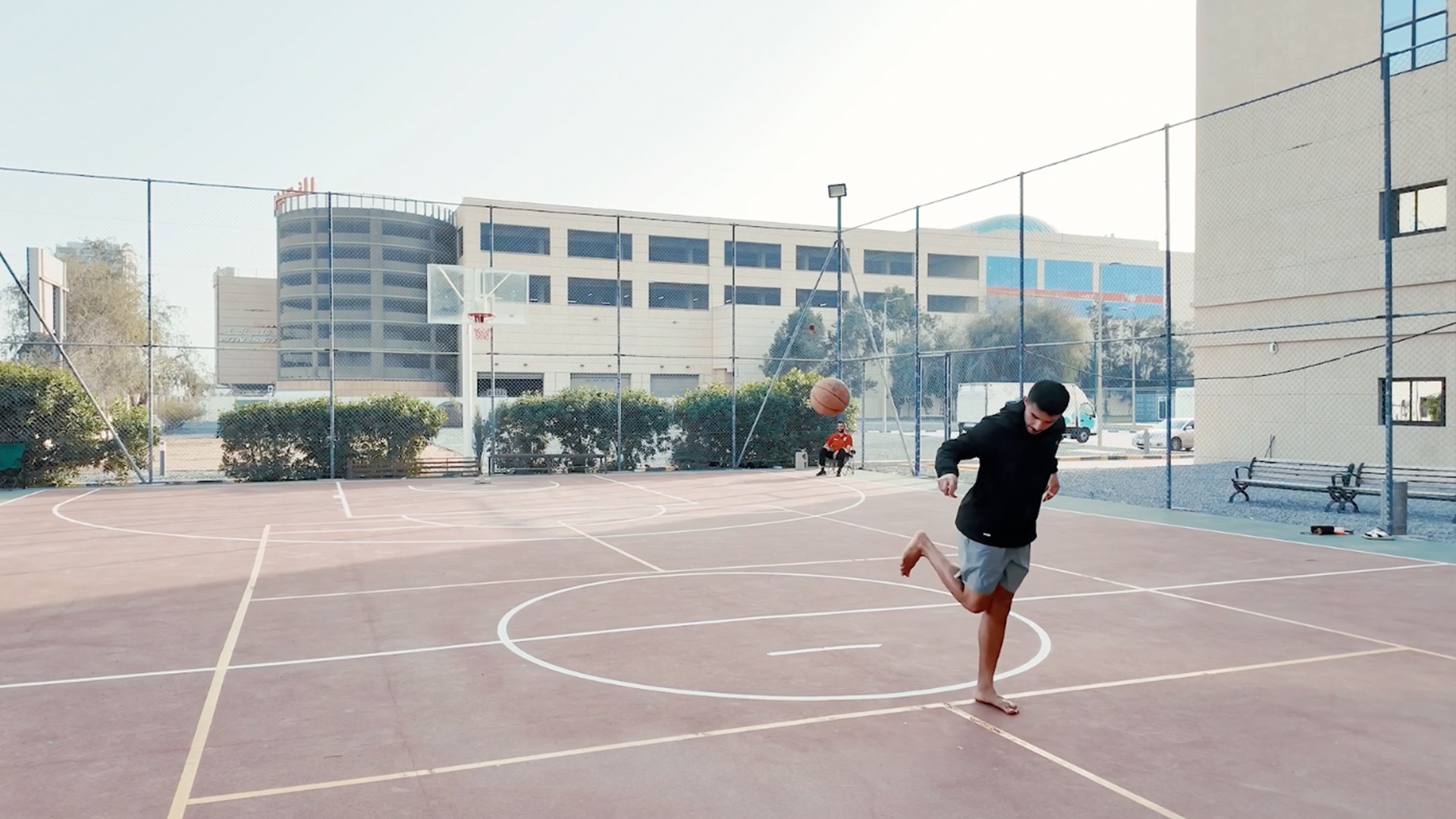 Video thumbnail for Farthest backheel kick of a basketball into a basket - 12 metres (39.37 ft) by Hamed Ali Al Shehhi