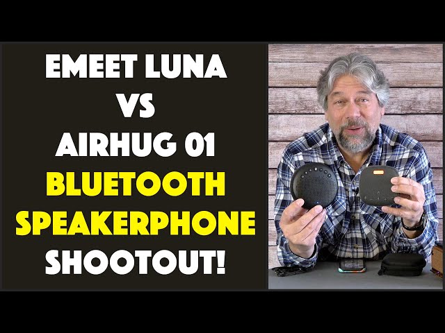Video thumbnail for EMEET Luna vs AIRHUG 01 Bluetooth Speakerphone Challenge -- DEMO & REVIEW