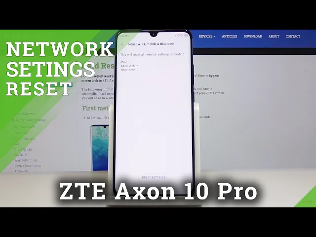Video thumbnail for How to Reset Network Settings in ZTE Axon 10 Pro – Erase Connection Options
