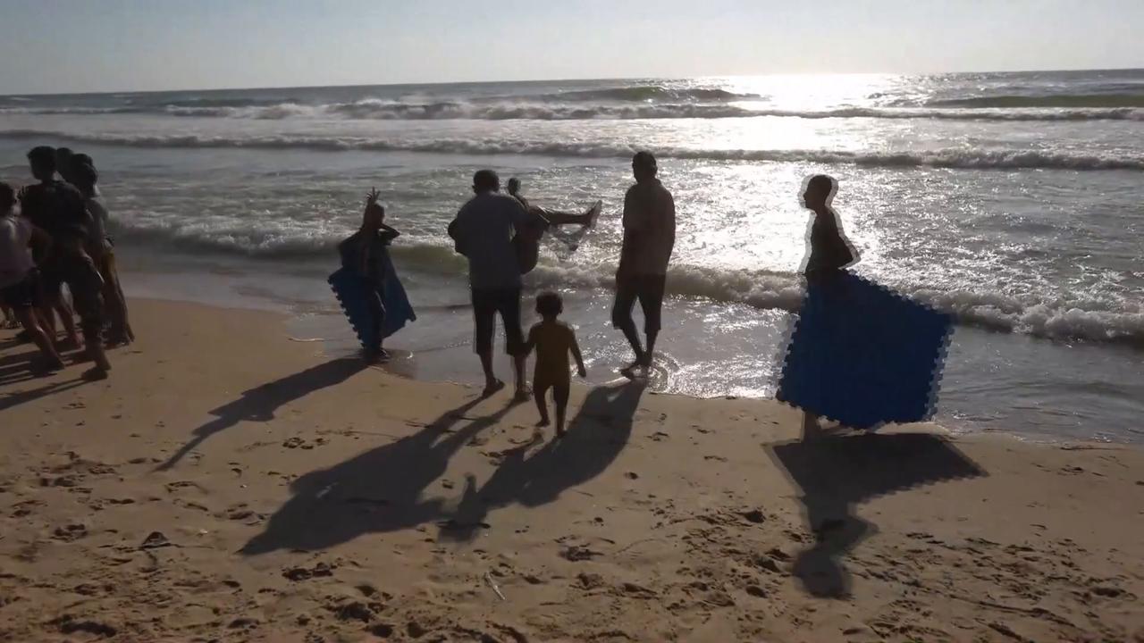 Video thumbnail for Summer heat deepens hardship for Gaza's tent-dwelling families.