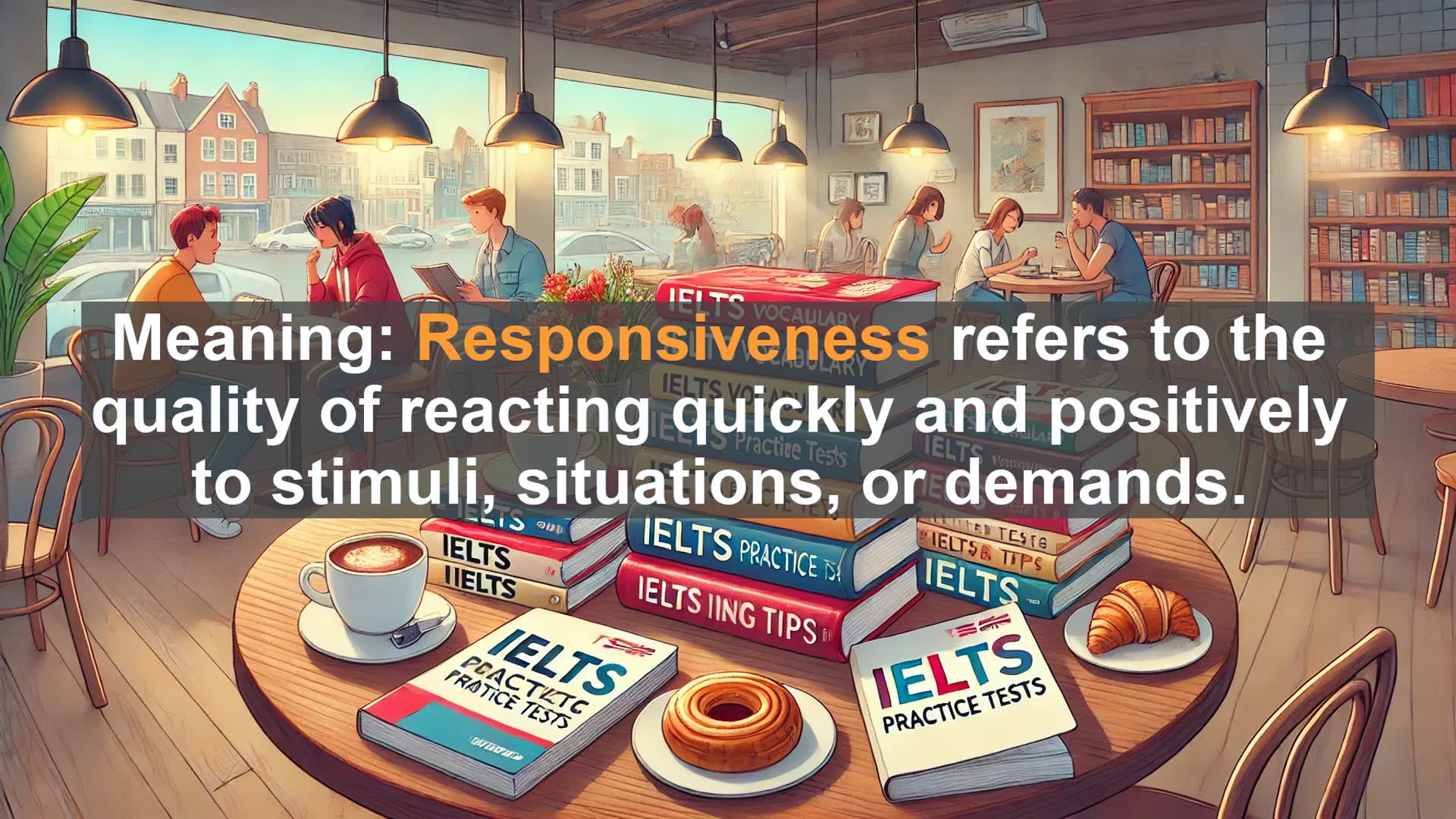 'Video thumbnail for 2000 Must Know IELTS 9.0 Vocabulary - Responsiveness: Key to IELTS Band 9 Success'