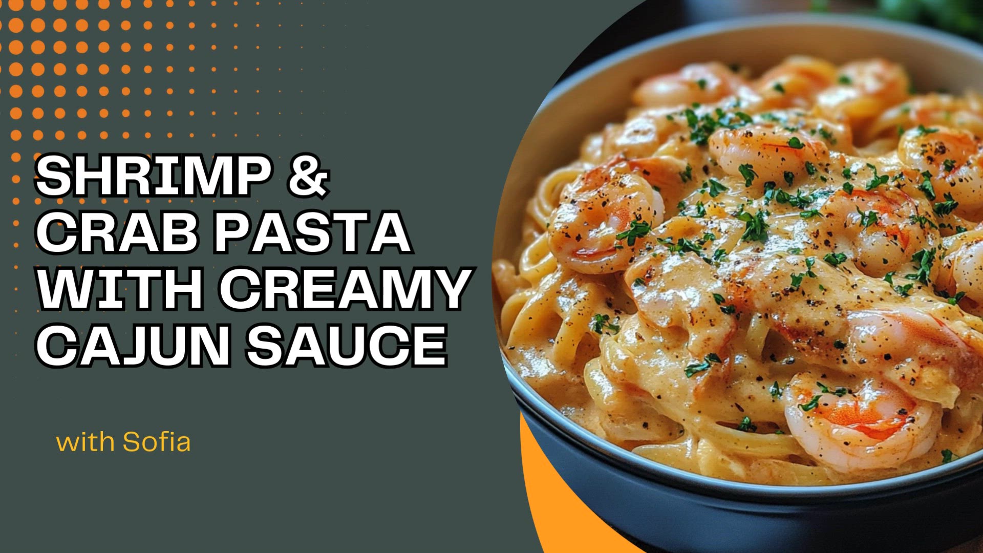 Video thumbnail for Shrimp & Crab Pasta with Creamy Cajun Sauce