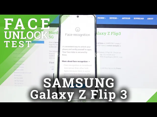 Video thumbnail for How to Set Up Face Unlock on SAMSUNG Galaxy Z Flip 3 – Add Face Recognition