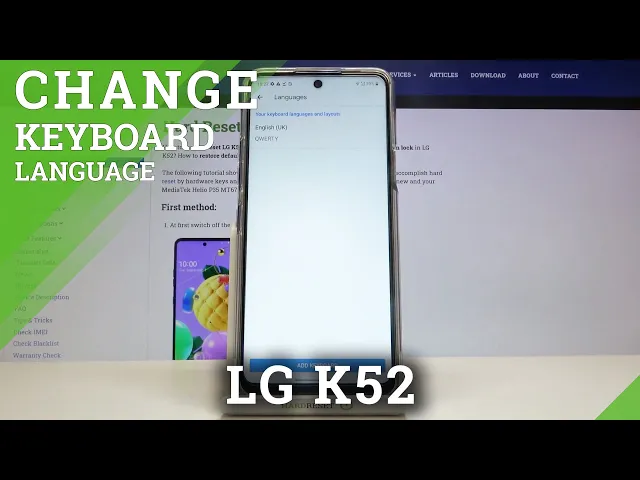 Video thumbnail for How to Change Keyboard Language in LG K52 – Set Up Keyboard Language