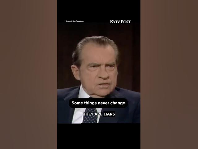 Video thumbnail for Former U.S. President Richard Nixon on Russians. Decades later — nothing has changed.