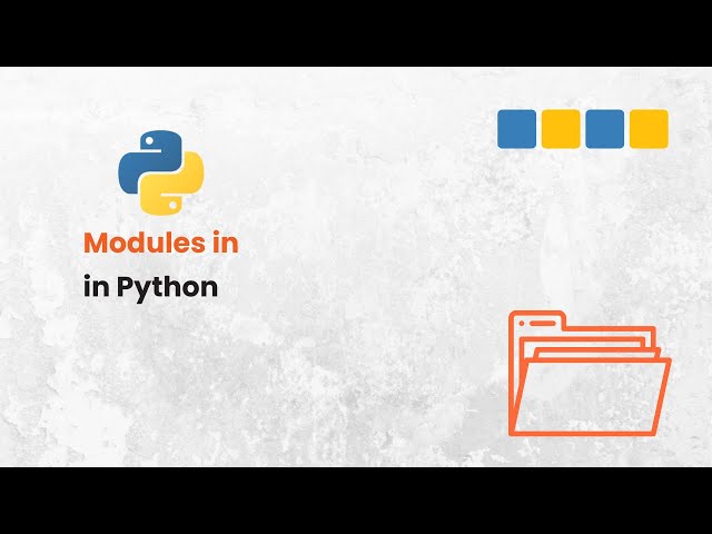 Video thumbnail for Python Modules Made Super Simple! | Python for Beginners