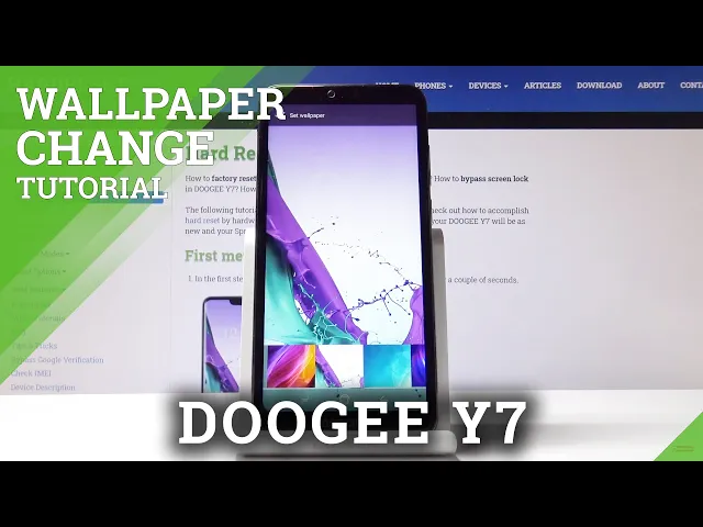 Video thumbnail for DOOGEE Y7 How to Change Wallpaper