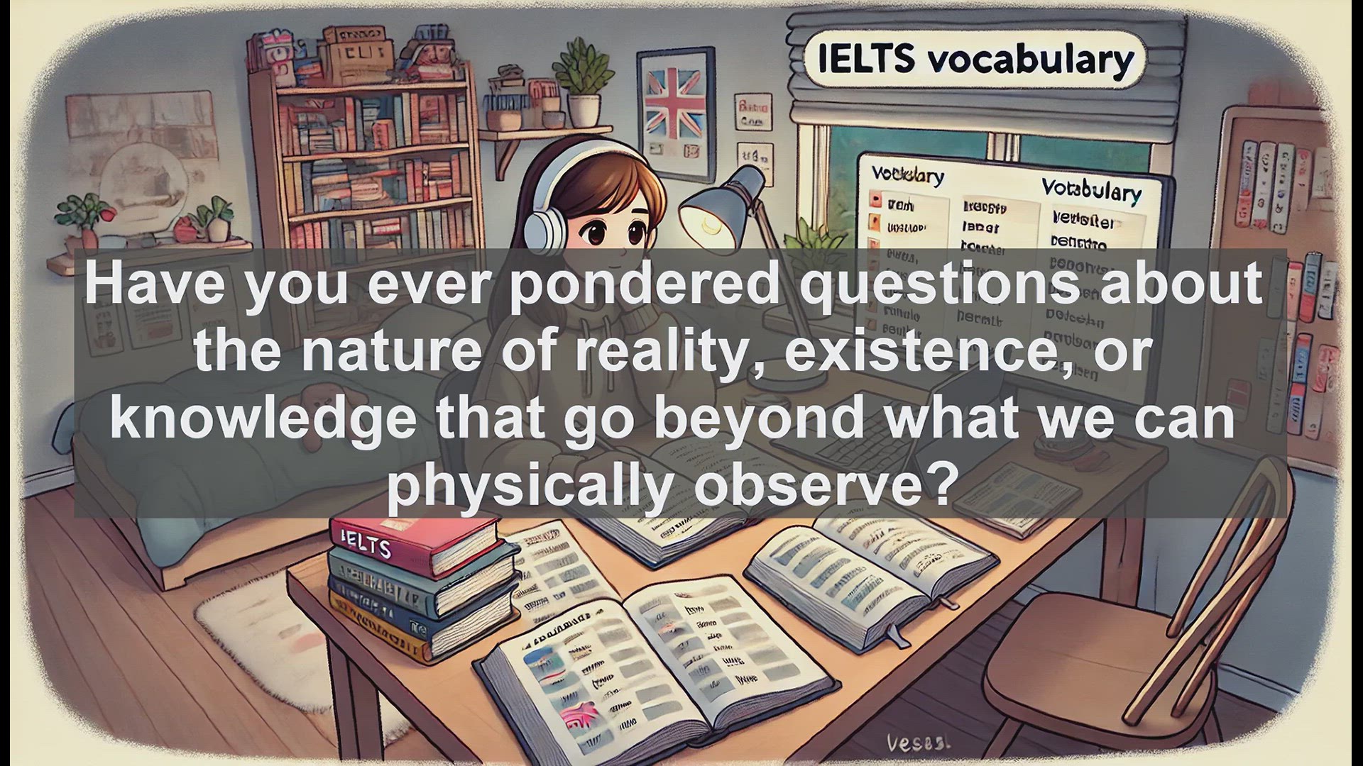'Video thumbnail for 5000 Must Know IELTS 8.0 Vocabulary - Understanding 'Metaphysical': Boost Your IELTS Score'