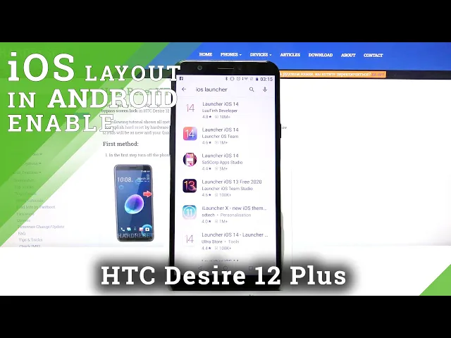 Video thumbnail for How to Download and Apply iOS Launcher on HTC Desire 12 Plus – Apply iOS Layout