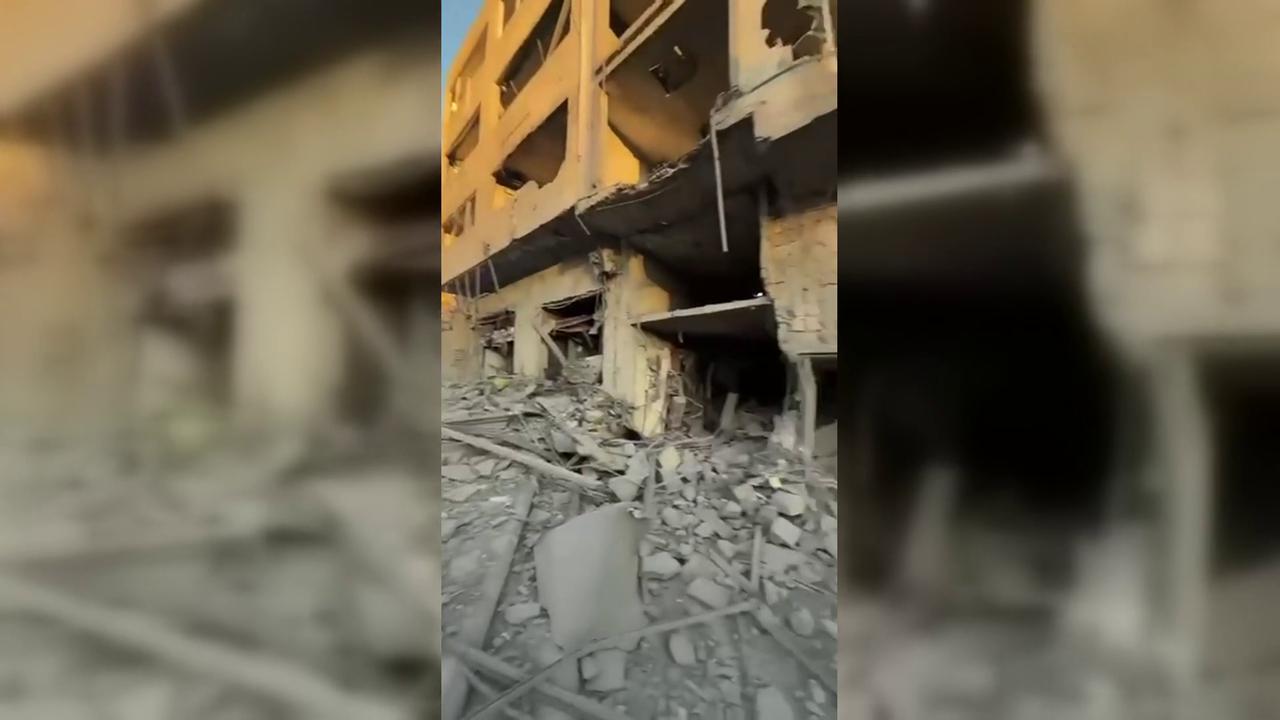 Video thumbnail for Lebanon: Lebanese Civil Defence Clears Roads.