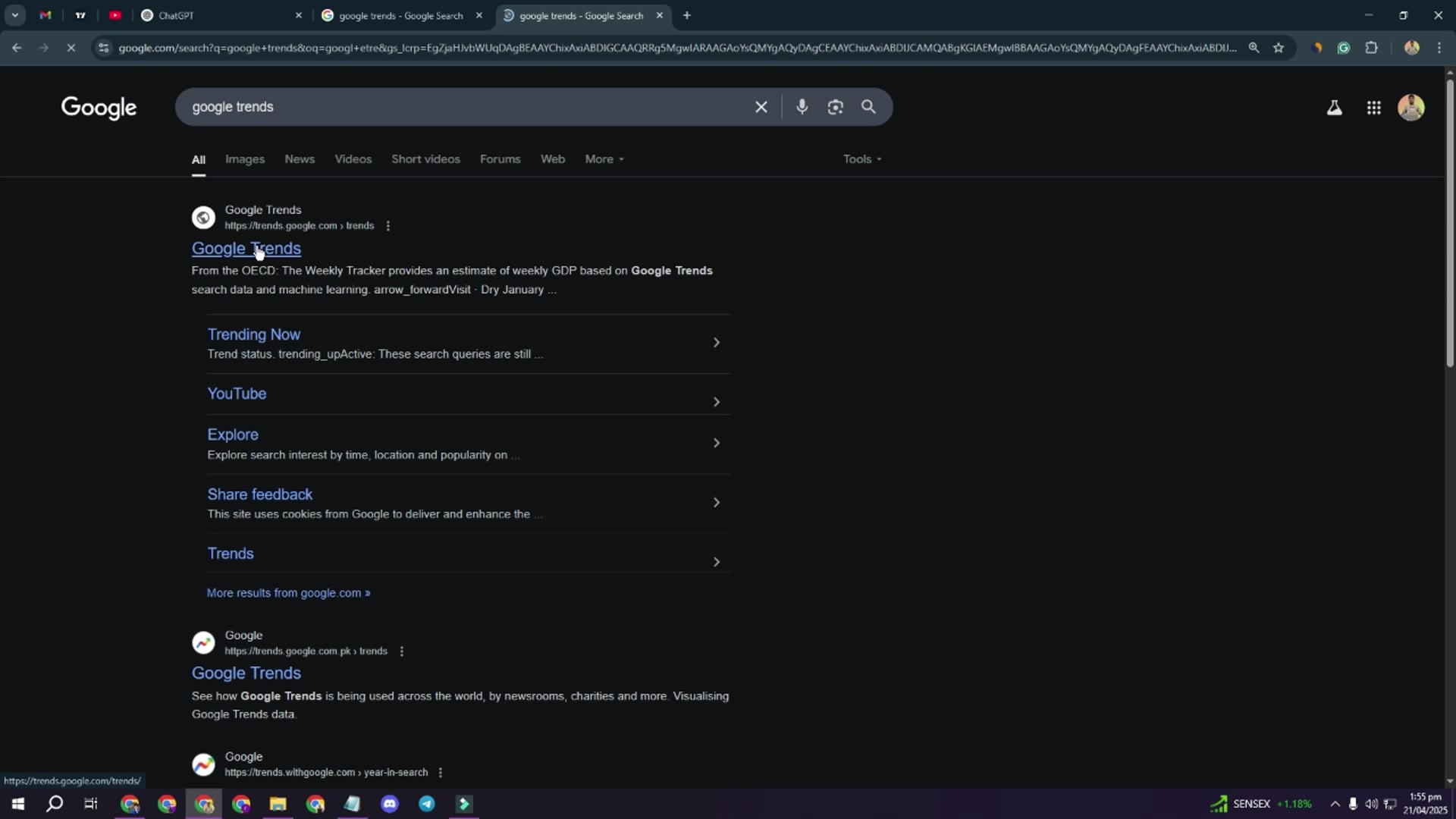 'Video thumbnail for How to use google trend for keyword research  - Free Keywords Research Tool'