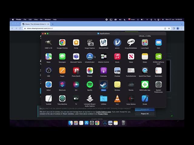 Video thumbnail for MacBook - How To Install Steam