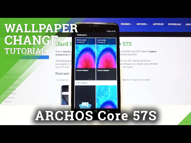 Video thumbnail for How to Change Wallpaper in ARCHOS Core 57S – Set Up Wallpaper