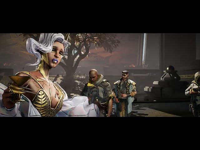 Video thumbnail for Borderlands 4 - Siege and Destroy: Levaine "Fancy Sometimes" Introduction Cutscene | Meets Vex
