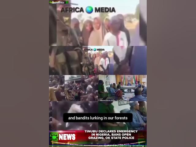 Video thumbnail for Tinubu Declares Emergency In Nigeria, Bans Open Grazing, Ok State Police
