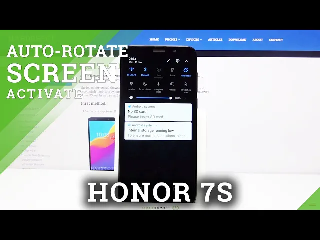 Video thumbnail for How to Turn On / Off Auto Rotate Screen in Honor 7S?