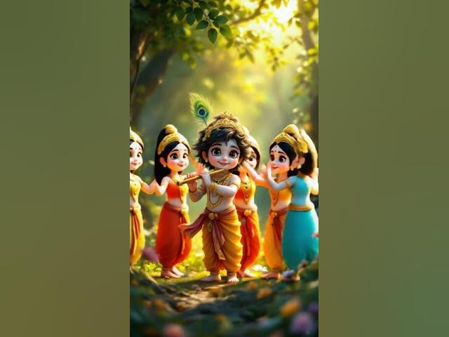 Video thumbnail for Liitle Krishna playing melodious Flute #modernmyths #love #flute #krishna  #cute