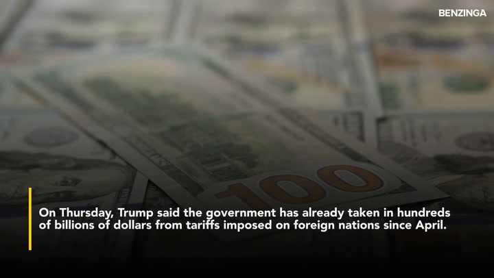 'Video thumbnail for Trump Plans $1,000-$2,000 Tariff Rebate Checks For Americans- President Calls It A 'Dividend To The People''