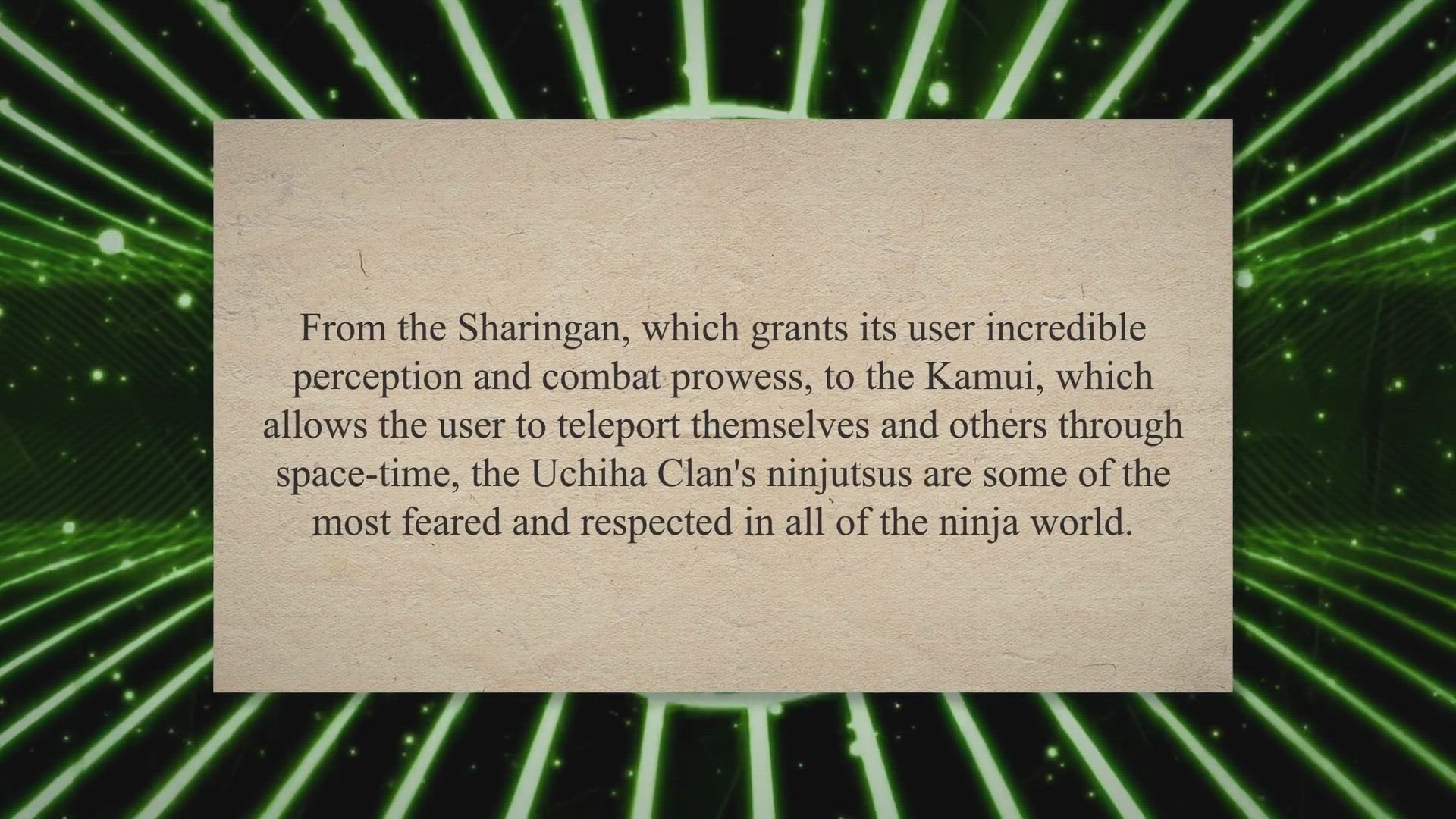 Video thumbnail for The Ultimate Guide to the Top 10 Ninjutsus Created by the Legendary Uchiha Clan