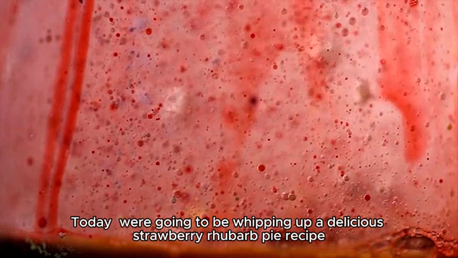 'Video thumbnail for Strawberry Rhubarb Pie Recipe'