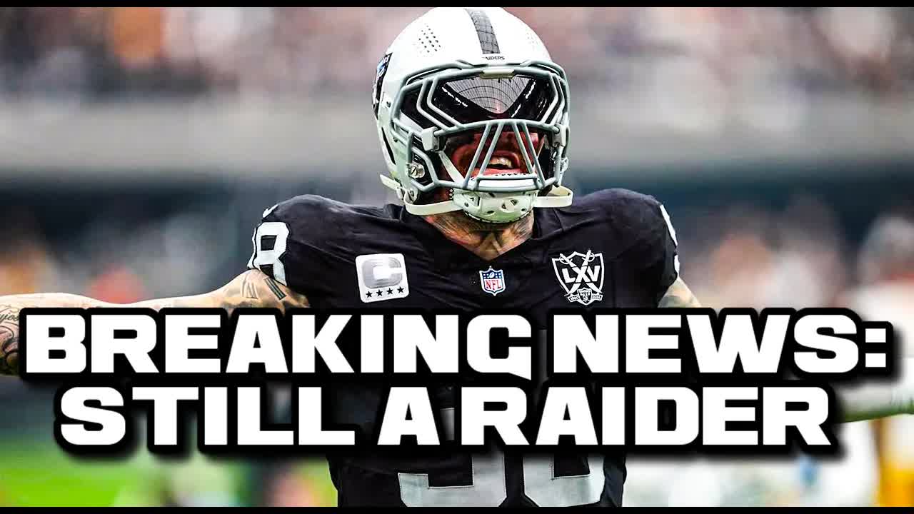 Video thumbnail for BREAKING NFL NEWS: MAXX CROSBY IS STILL A RAIDER