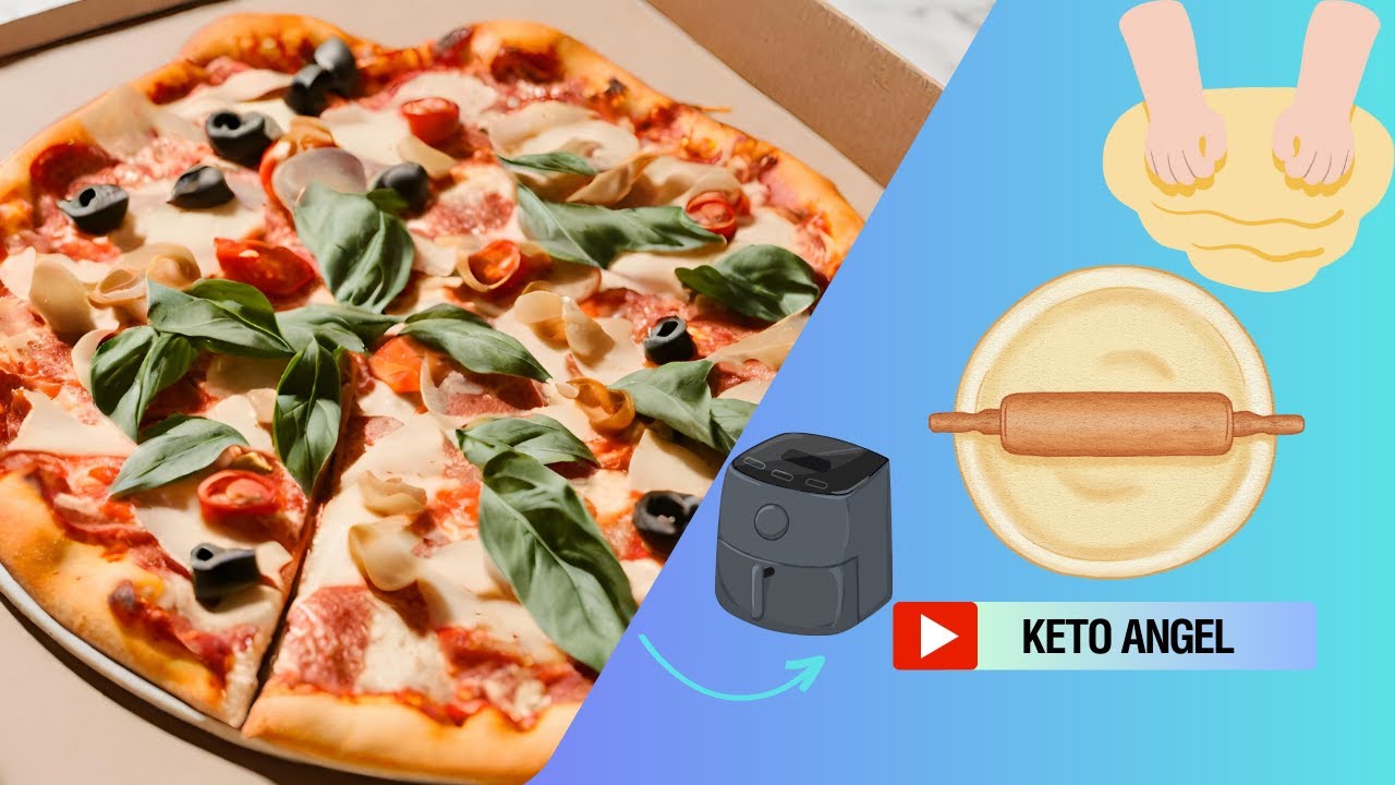 'Video thumbnail for How to make keto pizza crust in the air fryer'