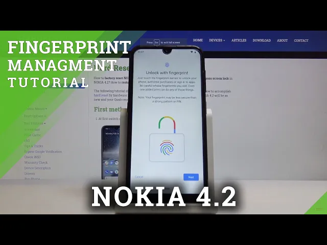 Video thumbnail for How to Add Fingerprint in NOKIA 4.2 – Add Screen Lock