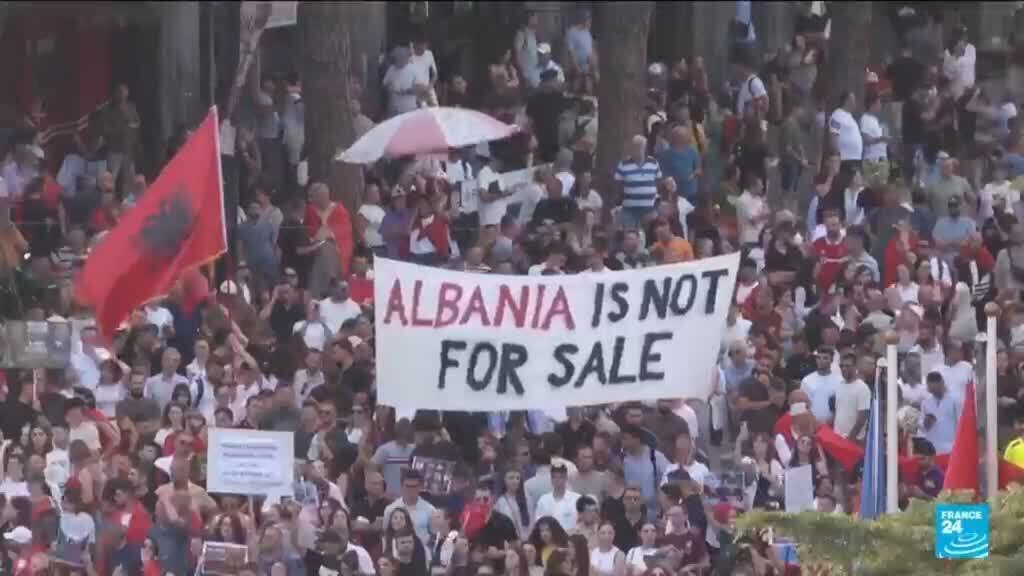 Video thumbnail for Anger swells in Albania over Trump-linked resort project