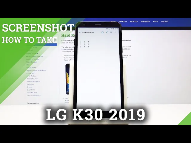 Video thumbnail for How to Take a Screenshot in LG K30 2019 – Save the Screen