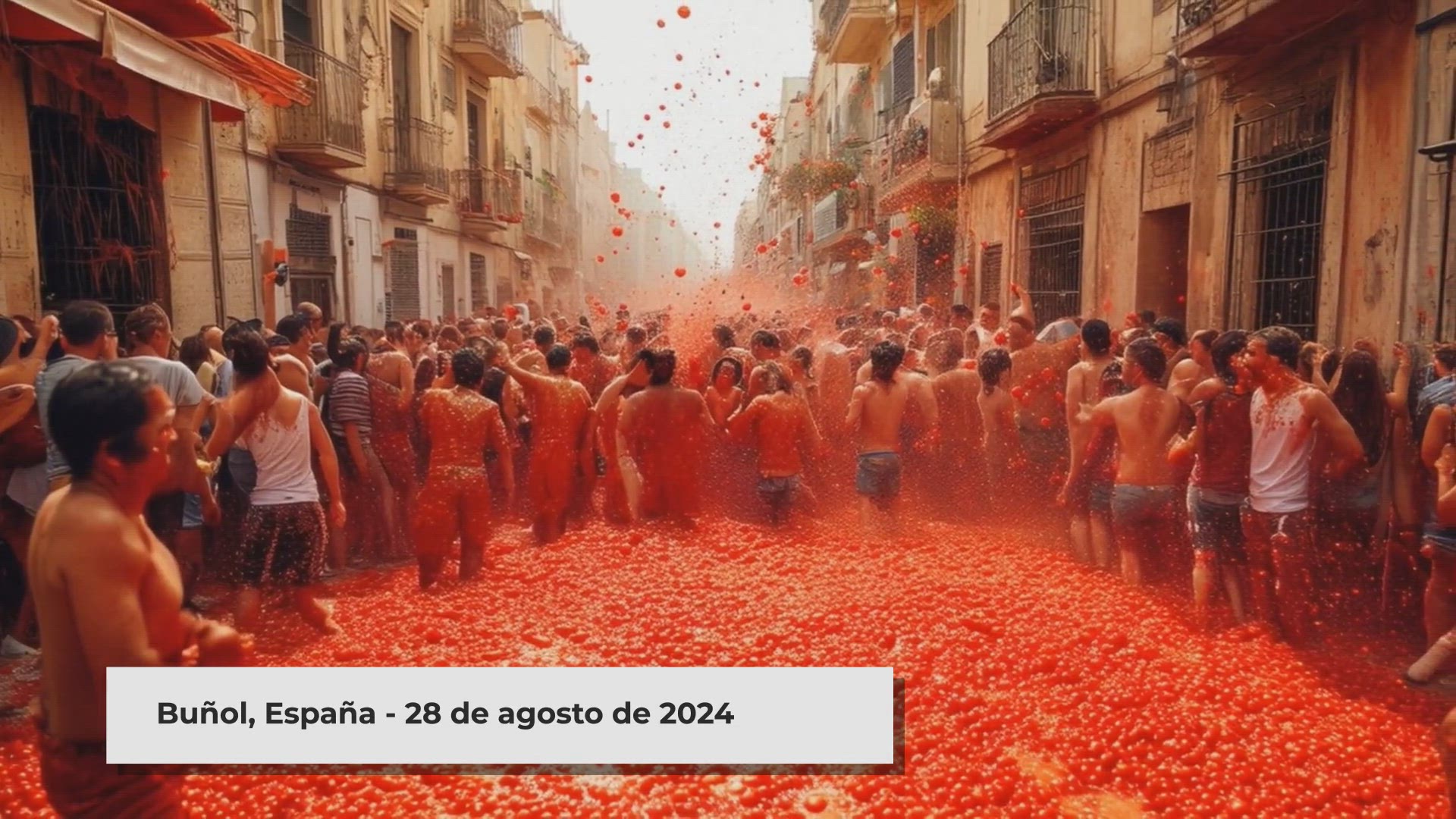 Video thumbnail for La Tomatina 2024: Spain's Epic Tomato Battle