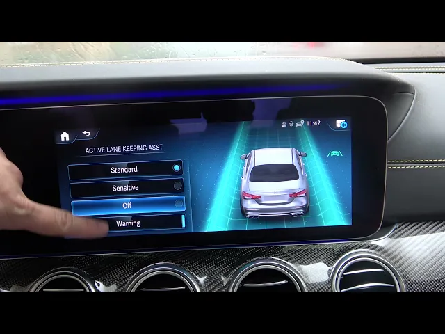 Video thumbnail for How to Adjust Sensitivity of Active Lane Keeping Assist in Mercedes E Class E63S AMG - Video Guide