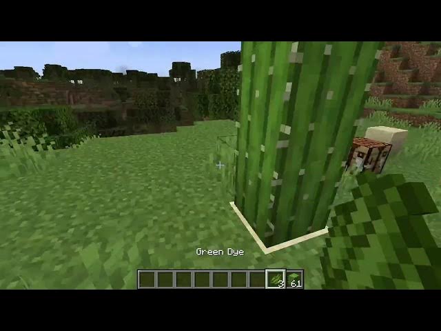 Video thumbnail for Minecraft   How To Make Green Dye