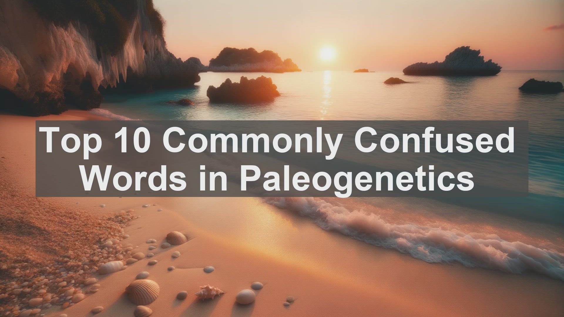 'Video thumbnail for Top 10 Commonly Confused Words in Paleogenetics'